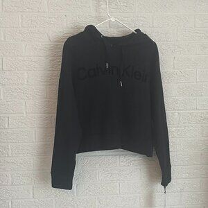 NWT Calvin Klein Performance hoodie black made from recycled plastic bottles!!!